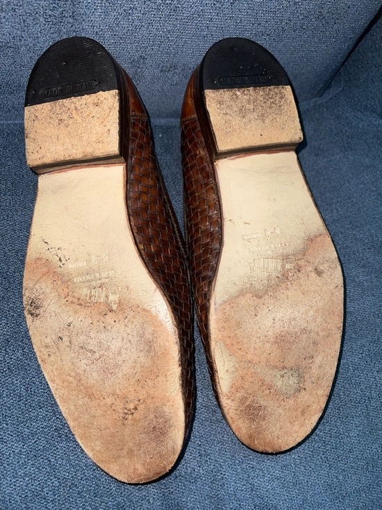 Vintage Bally Brown Leather Loafers Dress Shoes Mens 8-9 (see measurements) main image 9